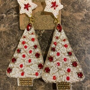 Festive Christmas Tree Earrings